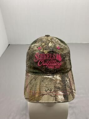 Hat Cap Strap Back One Size Green Scheels Outfitters Camo Mens Adjustable